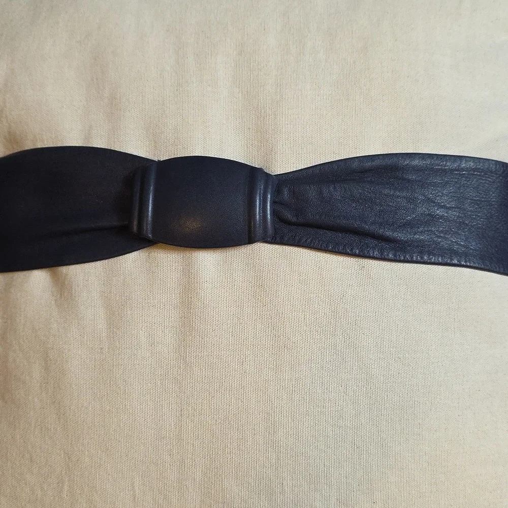Chic Blue gray Vintage  Leather Belt Hook Learher Buckle